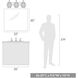 Adeline 3 Light 26.25 inch Matte Black Bath Fixture Wall Light